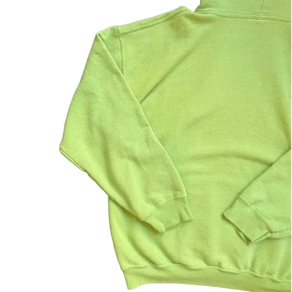 Neon Lime Green Fire Island Hoodie – Vintage Retro Cool! 🌟 size medium - Picture 7 of 11